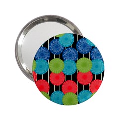 Vibrant Retro Pattern 2 25  Handbag Mirrors by DanaeStudio