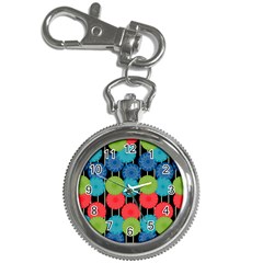 Vibrant Retro Pattern Key Chain Watches by DanaeStudio