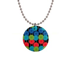 Vibrant Retro Pattern Button Necklaces by DanaeStudio