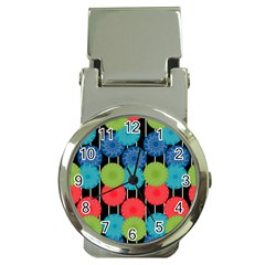 Vibrant Retro Pattern Money Clip Watches by DanaeStudio