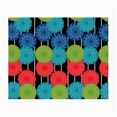 Vibrant Retro Pattern Small Glasses Cloth (2-side) by DanaeStudio