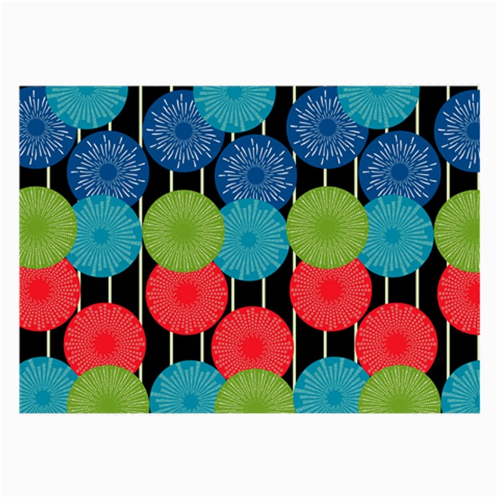 Vibrant Retro Pattern Large Glasses Cloth