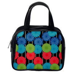 Vibrant Retro Pattern Classic Handbags (one Side) by DanaeStudio