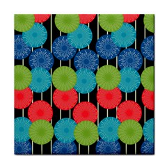 Vibrant Retro Pattern Face Towel