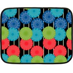 Vibrant Retro Pattern Double Sided Fleece Blanket (Mini)  35 x27  Blanket Front