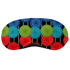 Vibrant Retro Pattern Sleeping Masks by DanaeStudio