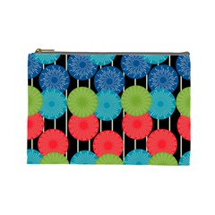 Vibrant Retro Pattern Cosmetic Bag (large)  by DanaeStudio