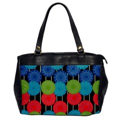 Vibrant Retro Pattern Office Handbags by DanaeStudio