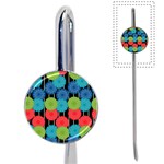 Vibrant Retro Pattern Book Mark Front