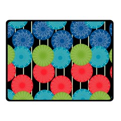 Vibrant Retro Pattern Fleece Blanket (small) by DanaeStudio