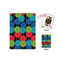 Vibrant Retro Pattern Playing Cards (mini) 