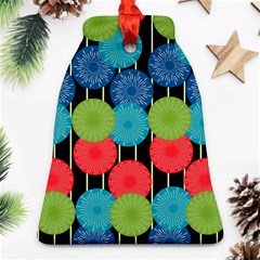 Vibrant Retro Pattern Bell Ornament (2 Sides)