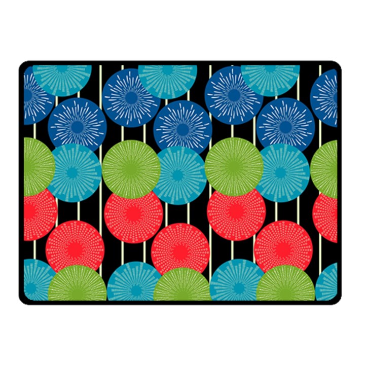 Vibrant Retro Pattern Double Sided Fleece Blanket (Small) 