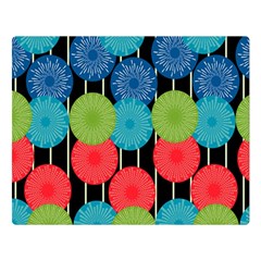 Vibrant Retro Pattern Double Sided Flano Blanket (large)  by DanaeStudio