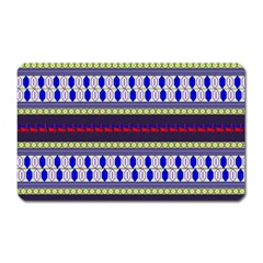 Colorful Retro Geometric Pattern Magnet (rectangular) by DanaeStudio