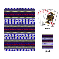 Colorful Retro Geometric Pattern Playing Card