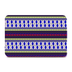 Colorful Retro Geometric Pattern Plate Mats by DanaeStudio