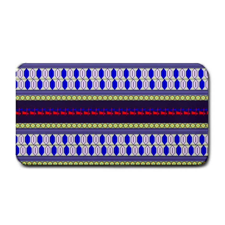 Colorful Retro Geometric Pattern Medium Bar Mats