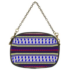 Colorful Retro Geometric Pattern Chain Purses (two Sides)  by DanaeStudio