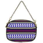 Colorful Retro Geometric Pattern Chain Purses (Two Sides)  Front