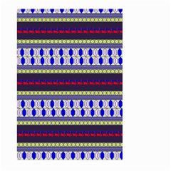 Colorful Retro Geometric Pattern Large Garden Flag (two Sides) by DanaeStudio