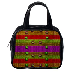 A Wonderful Rainbow And Stars Classic Handbags (one Side) by pepitasart