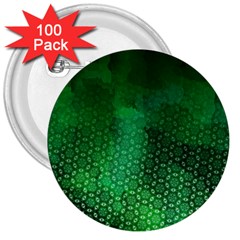 Ombre Green Abstract Forest 3  Buttons (100 Pack)  by DanaeStudio