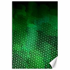 Ombre Green Abstract Forest Canvas 20  X 30   by DanaeStudio