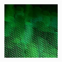 Ombre Green Abstract Forest Medium Glasses Cloth (2-side) by DanaeStudio