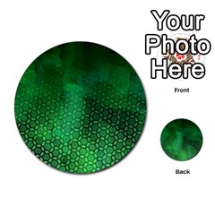 Ombre Green Abstract Forest Multi-purpose Cards (round) 