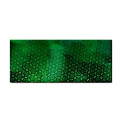 Ombre Green Abstract Forest Hand Towel by DanaeStudio