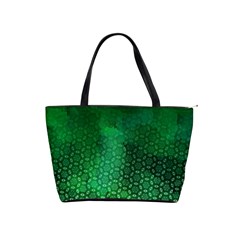 Ombre Green Abstract Forest Shoulder Handbags by DanaeStudio