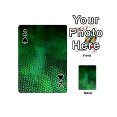 Ombre Green Abstract Forest Playing Cards 54 (mini) 