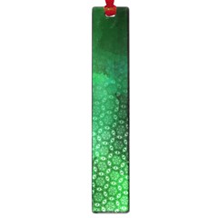 Ombre Green Abstract Forest Large Book Marks by DanaeStudio