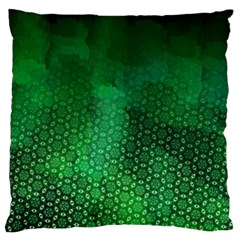 Ombre Green Abstract Forest Standard Flano Cushion Case (two Sides) by DanaeStudio