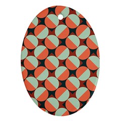 Modernist Geometric Tiles Ornament (oval) 