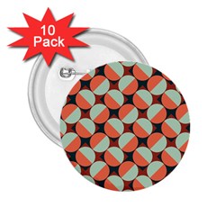 Modernist Geometric Tiles 2 25  Buttons (10 Pack)  by DanaeStudio