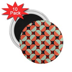 Modernist Geometric Tiles 2 25  Magnets (10 Pack)  by DanaeStudio