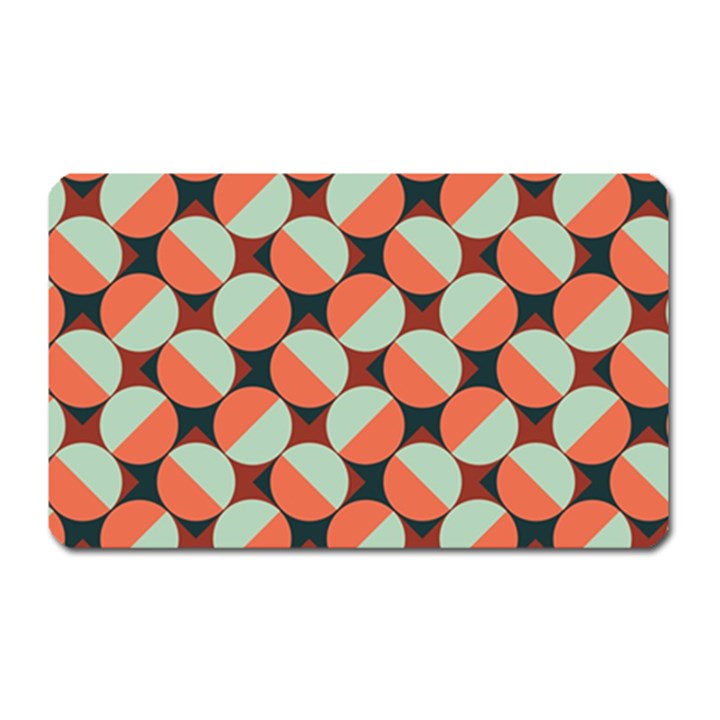 Modernist Geometric Tiles Magnet (Rectangular)