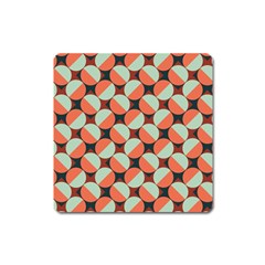 Modernist Geometric Tiles Square Magnet by DanaeStudio