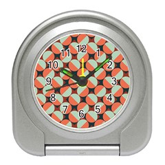 Modernist Geometric Tiles Travel Alarm Clocks by DanaeStudio