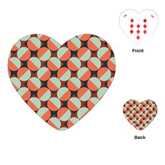 Modernist Geometric Tiles Playing Cards (heart) 