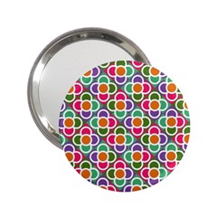 Modernist Floral Tiles 2 25  Handbag Mirrors by DanaeStudio