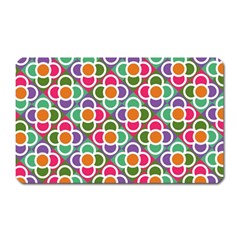 Modernist Floral Tiles Magnet (rectangular) by DanaeStudio