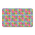 Modernist Floral Tiles Magnet (Rectangular) Front