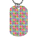 Modernist Floral Tiles Dog Tag (One Side) Front