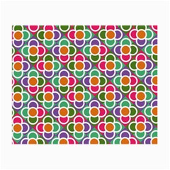 Modernist Floral Tiles Small Glasses Cloth (2-side) by DanaeStudio