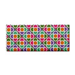 Modernist Floral Tiles Hand Towel