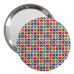 Modernist Floral Tiles 3  Handbag Mirrors by DanaeStudio