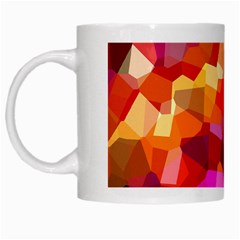 Geometric Fall Pattern White Mugs by DanaeStudio